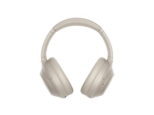 Sony WH-1000XM4 Wireless Industry Leading Noise Canceling Overhead Headphones with Mic for Phone-Call and Alexa Voice Control, Silver (Renewed)