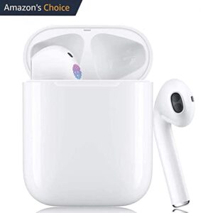 Wireless Earbuds,Bluetooth Headphones IPX7 Waterproof Wireless Bluetooth with Microphone Charging Case 30H Playtime,Pop-ups Auto Pairing Hi-Fi Stereo Sound Headset for Airpods/iPhone/Samsung/iOS