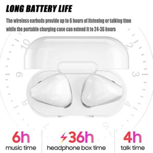 Wireless Headphones, Touch Control Wireless Noise Cancelling Earbuds,Bluetooth 5.1 Wireless Headphones with Charging Case,IPX7 Waterproof Stereo Headphones,,Wireless Earbuds for Android/iOS/iPhone