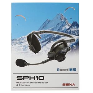 Sena SPH10 Outdoor Sports Bluetooth Stereo Headset / Intercom , Black