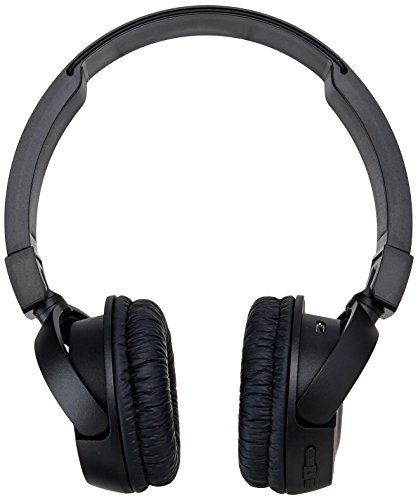 JBL T450BT Wireless On-Ear Headphones with Built-in Remote and Microphone (Black)