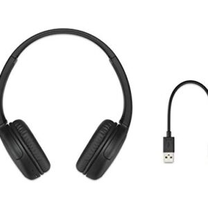 Sony WH-CH510 Wireless Bluetooth Headphones with Mic, 35 Hours Battery Life with Quick Charge, On-ear Style, Hands-Free Call, Voice Assistant - Black