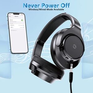 Emuael Bluetooth Headphones Wireless,70H Playtime and 3 EQ Music Modes Over Ear Headphones with Microphone,Foldable Lightweight Headset with Hi-Fi Stereo,Deep Bass for Work Out,Cellphone,PC,TV.