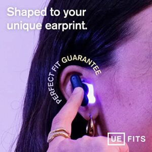 Ultimate Ears FITS True Wireless Bluetooth Custom Fit Earbuds, All Day Comfort, Built-in-Mic, Premium Audio, Passive Noise Cancelling Earphones, 20 Hour Playtime, Sweat Resistant - Dark Blue