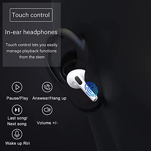 Wireless Earbuds BluetoothHeadphones Wireless Bluetooth 5.2 in Ear Earbuds with Charging Case Noise Cancelling 3D Hi-Fi Stereo IPX6 Waterproof Earphones for iPhone/Samsung/airpod pro/Android 1