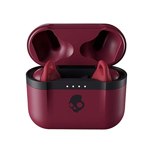 Skullcandy Indy Evo True Wireless In-Ear Bluetooth Earbuds, Compatible with iPhone and Android / Charging Case and Microphone / Great for Gym, Sports, and Gaming, IP55 Water Dust Resistant - Red