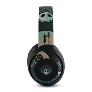 Disney Nightmare Before Christmas Bluetooth Over Ear Headphones, Wireless and Wired Foldable Headset Built-in Microphone - Tim Burton Jack Skellington & Sally - Adults Kids Audifonos Auriculares