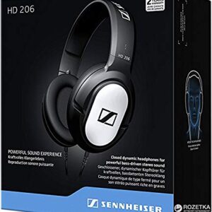 SENNHEISER HD 206 Closed-Back Over Ear Headphones