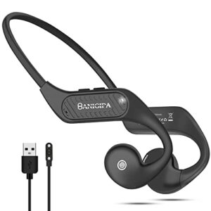 banigipa open ear headphones, 2023 upgraded air conduction bluetooth headset with built-in microphones, 10 hrs playtime, waterproof wireless earphones for sport, gym, running, cycling, hiking, driving