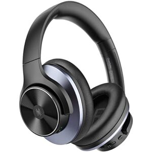 oneodio a10 hybrid active noise cancelling headphones, wireless over ear bluetooth headphones, hi-res audio sound, deep bass, 45h long playtime, wireless & wired 2-in-1 ideal for travel home office