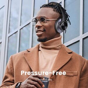 OneOdio A10 Hybrid Active Noise Cancelling Headphones, Wireless Over Ear Bluetooth Headphones, Hi-Res Audio Sound, Deep Bass, 45H Long Playtime, Wireless & Wired 2-in-1 Ideal for Travel Home Office