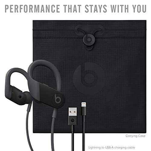 Powerbeats High-Performance Wireless Bluetooth Headphones - Black - MWNV2LL/A (Renewed)