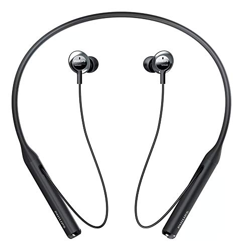 Philips Bluetooth Neckband Headphones, Wireless Earbuds IPX5 Waterproof Sport Earphones, Lightweight, Deep Bass with Vibration Call Alert Neckband