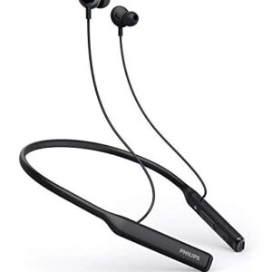 Philips Bluetooth Neckband Headphones, Wireless Earbuds IPX5 Waterproof Sport Earphones, Lightweight, Deep Bass with Vibration Call Alert Neckband