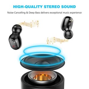 Erligpowht Bluetooth 5.0 Wireless Earbuds with 2000mAh Charging Case Stereo Headphones 90Hours Continuous Playback in Ear Built in Mic Headset Premium Sound with Deep Bass for Sport