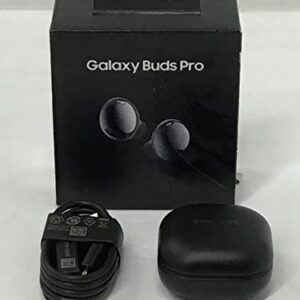 SAMSUNG Galaxy Buds Pro, Bluetooth Earbuds, True Wireless, Noise Cancelling, Charging Case, Quality Sound, Water Resistant, Phantom Black (US Version) (Renewed)