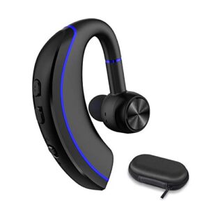 nanami bluetooth headset, bluetooth earpiece v5.0, 320hrs ultralight headphones with rotatable mic, hands-free earphones, noise cancelling, in-ear earbuds for iphone android cell phone/laptop/trucker