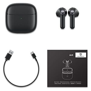 SoundPEATS Air3 Wireless Earbuds Mini Bluetooth V5.2 Earphones with Qualcomm QCC3040 and aptX-Adaptive, 4-Mic and CVC 8.0 Noise Cancellation, TrueWireless Mirroring Tech, in-Ear Detection