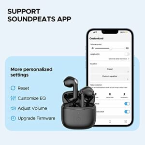 SoundPEATS Air3 Wireless Earbuds Mini Bluetooth V5.2 Earphones with Qualcomm QCC3040 and aptX-Adaptive, 4-Mic and CVC 8.0 Noise Cancellation, TrueWireless Mirroring Tech, in-Ear Detection