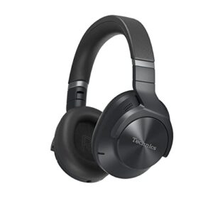 technics wireless noise cancelling headphones, high-fidelity bluetooth headphones with multi-point connectivity, impressive call quality, and comfort fit – eah-a800-k black