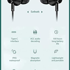 Nepartak Bluetooth Headphones Neckband, Long Battery Life,100 Hours Playtime,IPX5 Waterproof, Bluetooth Wireless Sport Headphones,Bluetooth Neckband Running Headset with Microphone