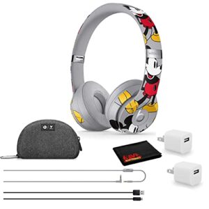 beats by dr. dre solo3 wireless bluetooth headphones – mickey’s 90th anniversary edition – kit with usb adapter cube