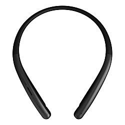 lg tone style hbs-sl6s bluetooth wireless stereo neckband earbuds tuned by meridian audio, black