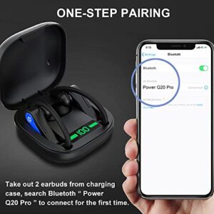 Wireless Earbuds, Bluetooth 5.1 Headphones Sport Wireless Earphones in Ear Noise Cancelling Earbuds with Mic Deep Bass Sports Earhooks IP7 Waterproof 40H Playtime Headset for Running Gym Sports