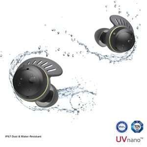 LG TONE Free True Wireless Bluetooth Sports Earbuds TF8 - with Uvnano Charging Case, IP67 Dust and Water Resistance, Black