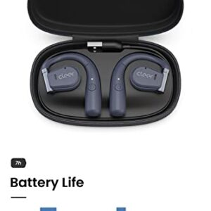 Cleer Audio ARC Open-Ear True Wireless Headphones with Touch Controls, Long-Lasting Battery Life, Touch Control, and Powerful Audio for Music, Podcasts, and More (Blue)