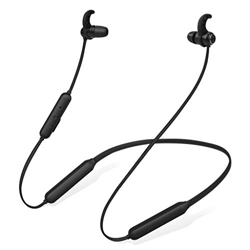 Avantree NB16 Bluetooth Neckband Headphones Earbuds for TV PC, No Delay, 20 Hrs Playtime Wireless Earphones with Mic, Magnetic, Light & Comfortable, Compatible with iPhone Cell Phones, Workout Gym