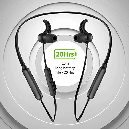 Avantree NB16 Bluetooth Neckband Headphones Earbuds for TV PC, No Delay, 20 Hrs Playtime Wireless Earphones with Mic, Magnetic, Light & Comfortable, Compatible with iPhone Cell Phones, Workout Gym