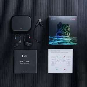 FiiO UTWS5 Amplifier Bluetooth Earbuds Hook Wireless 96kHz/24bit High Resolution Bluetooth 5.2 Standard MMCX 30hrs Battery Life IPX4