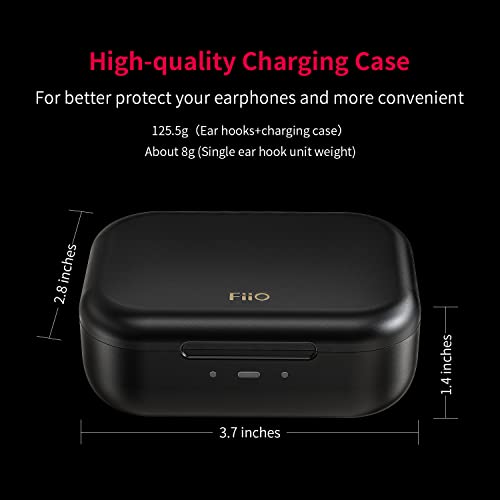 FiiO UTWS5 Amplifier Bluetooth Earbuds Hook Wireless 96kHz/24bit High Resolution Bluetooth 5.2 Standard MMCX 30hrs Battery Life IPX4