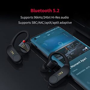 FiiO UTWS5 Amplifier Bluetooth Earbuds Hook Wireless 96kHz/24bit High Resolution Bluetooth 5.2 Standard MMCX 30hrs Battery Life IPX4