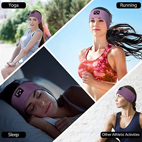 Fulext Sleep Headphones Bluetooth Headband,Sleeping Headphones Sports Headband Headphones, Long Time Play Sleeping Headsets with Built in Speakers Perfect for Workout,Running,Yoga