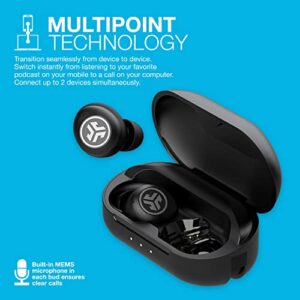 JLab JBuds Air Pro True Wireless Earbuds | Black | Bluetooth Multipoint | Auto Play & Pause | Dual Connect | IP55 Sweat & Dust Resistance | Be Aware Audio for Safety | Custom 3 EQ Sound Settings