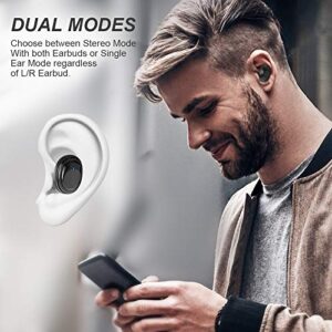 Wireless Earbuds with Immersive Sound True 5.0 Bluetooth in-Ear Headphones with 2000mAh Charging Case Easy-Pairing Stereo Calls/Touch Control/Built-in Microphones/IPX7 Sweatproof/Deep Bass for Sports