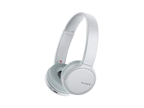 Sony Wireless Headphones WH-CH510: Wireless Bluetooth On-Ear Headset with Mic for Phone-Call, White (Amazon Exclusive)