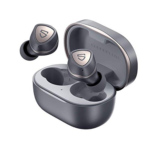 SoundPEATS Sonic Wireless Earbuds with QCC3040, Bluetooth V5.2 Headphones in-Ear Stereo Earbuds with aptX-Adaptive, Game Mode, CVC 8.0, TrueWireless Mirroring, Single/Twin, 35 Hours of Listening Time