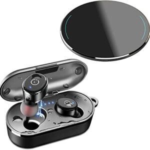 TOZO W1 Wireless Charger Black & T10 Wireless Earbuds Black