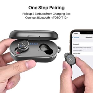 TOZO W1 Wireless Charger Black & T10 Wireless Earbuds Black