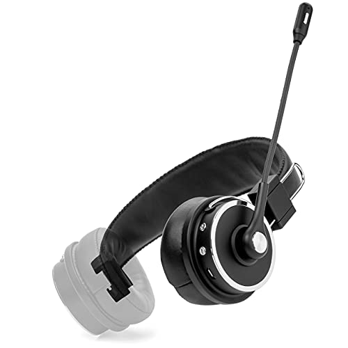 Blue Tiger Elite Plus Premium Single and Dual Ear Wireless Headset – Professional Truckers’ Noise Cancellation Head Set with Microphone – Long Battery Life, No Wires