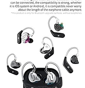 CCA KZ AZ09 Bluetooth 5.2 Module IEM Bluetooth Adapter Wireless Waterproof Ear Hook Extra Long Battery Life Bluetooth Cable for ​KZ ZS10 PRO/ZSN Pro X/ZSN PRO/ZSX/AS12/AS16/ZAX CRA/C12(C pin)