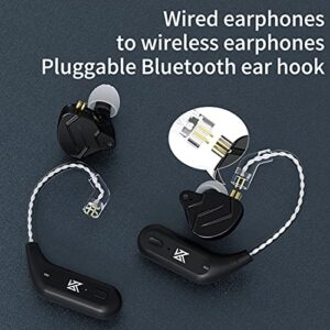 CCA KZ AZ09 Bluetooth 5.2 Module IEM Bluetooth Adapter Wireless Waterproof Ear Hook Extra Long Battery Life Bluetooth Cable for ​KZ ZS10 PRO/ZSN Pro X/ZSN PRO/ZSX/AS12/AS16/ZAX CRA/C12(C pin)