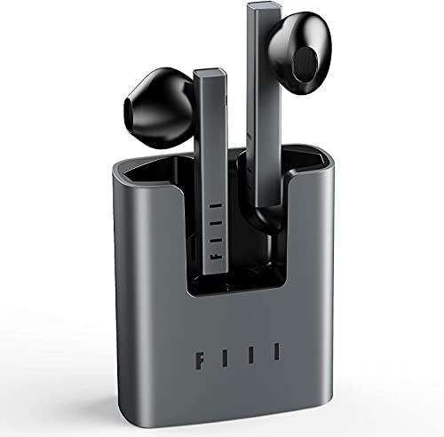 True Wireless Earbuds - FIIL CC2 True Wireless Earbuds, Bluetooth 5.2 Wireless Earbuds, Bluetooth Headphones Support FIIL+ APP, Noise Cancelling Earbuds, Sweatproof Headphones for iPhone & Android