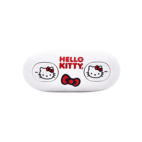 eKids Hello Kitty Bluetooth Earbuds with Microphone, Kids Wireless Earbuds with Charging Case for Ear Buds, for Fans of Hello Kitty Gifts and Merchandise