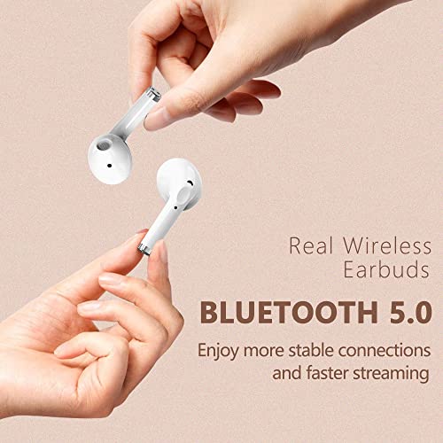 Bluetooth Headphones True Wireless Earbuds 30H Playtime LED Display in-Ear Headphones with Wireless Charging Case Waterproof Ear Buds with Microphone Earphones for iPhone Samsung Android Laptop Sports