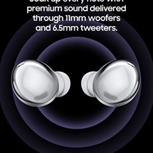 SAMSUNG Galaxy Buds Pro, Bluetooth Earbuds, True Wireless, Noise Cancelling, Charging Case, Quality Sound, Water Resistant, Phantom Silver (US Version)