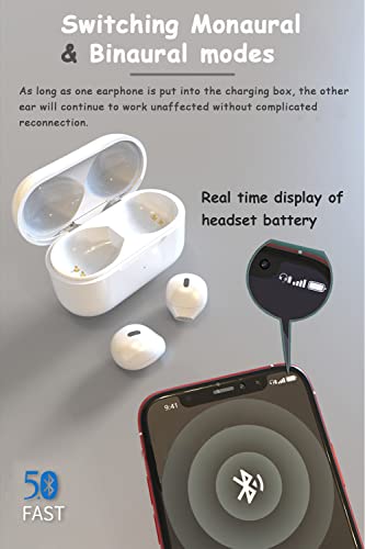 SZHTFX Invisible Earbuds Small Mini Hidden Earbuds for Work, Sleep, Music (Nude)